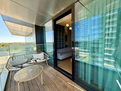 Apartment for rent 2 rooms, special view, Floreasca area, Bucharest