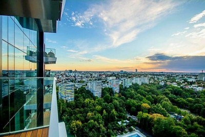 Beautiful penthouse for sale with amazing view to the lake 5 rooms Primaverii area, Bucharest
