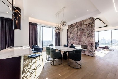 Penthouse for rent 5 rooms Floreasca area, Bucharest 257 sqm