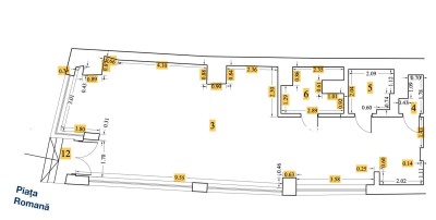 Commercial space for rent Romana Square -Amzei Square, Bucharest