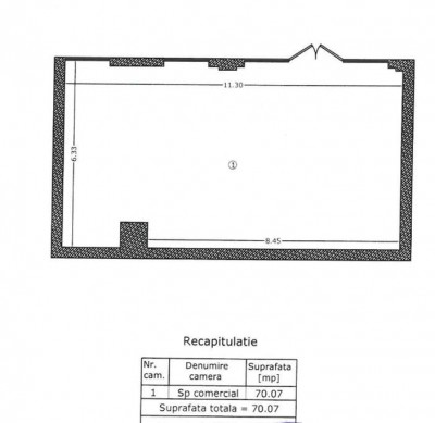 Spatiu comercial de inchiriat zona Aviatiei - Serbanescu, Bucuresti 70.07 mp