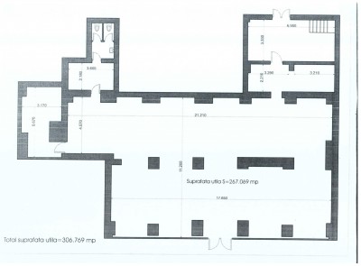 Spatiu comercial de inchiriat zona Calea Mosilor, Bucuresti 307 mp