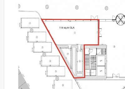 Commercial space for rent Pipera - Porsche area, Bucharest 114 sqm