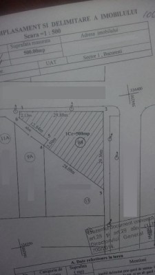 Teren de vanzare zona Baneasa-Sisesti, Bucuresti 500mp