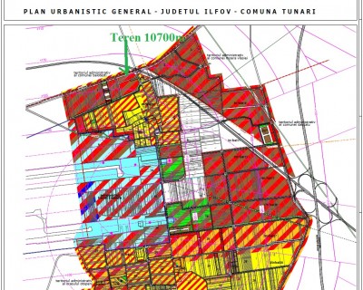 Teren intravilan de vanzare zona Tunari - Dimieni, judetul Ilfov 10.700 mp