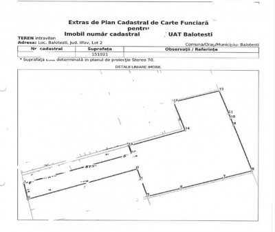 Residential land plot for sale Balotesti - Tunari area, Ilfov county 15 ha