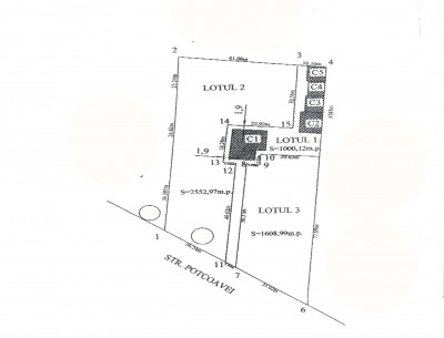 2 plots of land for sale for residential Iancu Nicolae area, 2.553 sqm and 1.609 sqm