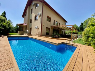 Vila individuala cu piscina de inchiriat Baneasa Residence- Iancu Nicolae -1000 mp teren