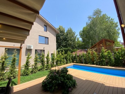 Vila individuala cu piscina de inchiriat Baneasa Residence- Iancu Nicolae -1000 mp teren