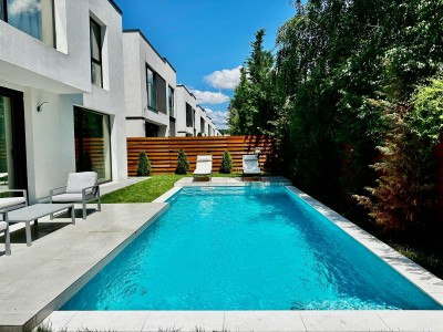 Brand new villa for rent, swimming pool 6 rooms Pipera - Iancu Nicolae area, Bucharest