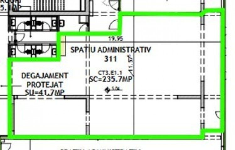 3 Spatii comerciale de vanzare dispuse la mezanin zona Cotroceni, Bucuresti