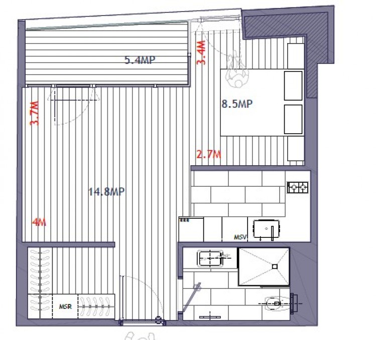 Apartment for rent suitable for offices Barbu Vacarescu - Verdi Park, Bucharest