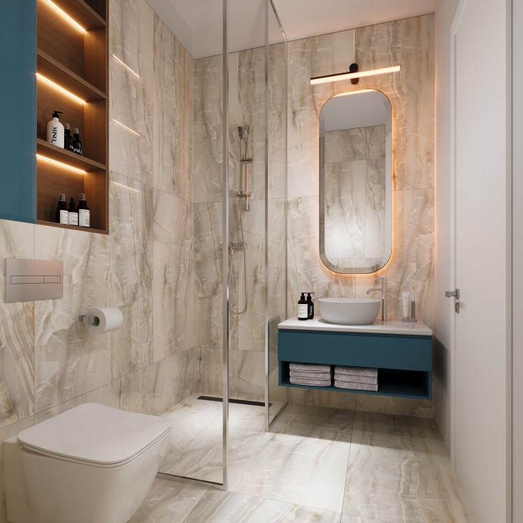 3 room apartment with private garden in residential compound on Floreasca Lake Shore, Bucharest