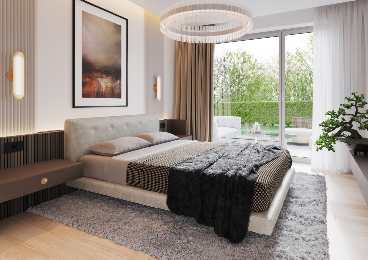 3 room apartment with private garden in residential compound on Floreasca Lake Shore, Bucharest