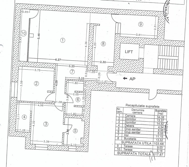 Apartament 3 camere spatios si bine compartimentat zona Floreasca - Parcul Verdi, Bucuresti