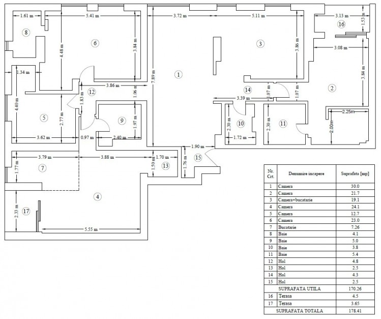 Apartament 5 camere cu rooftop privat de 514.32 mp zona Unirii - Tribunal, Bucuresti