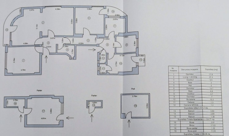 Apartment for sale in villa with an adjacent office Dorobanti - Capitale area, Bucharest