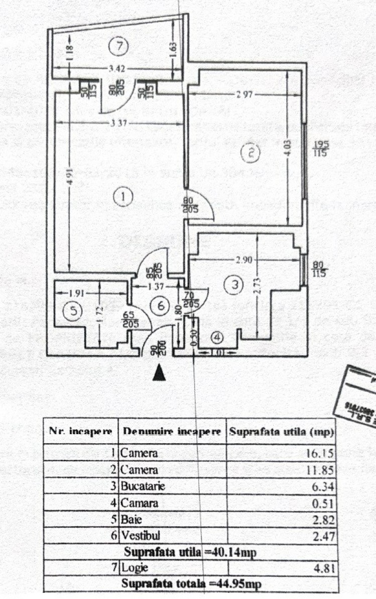 Apartament de inchiriat 2 camere Piata Natiunilor Unite, Bucuresti