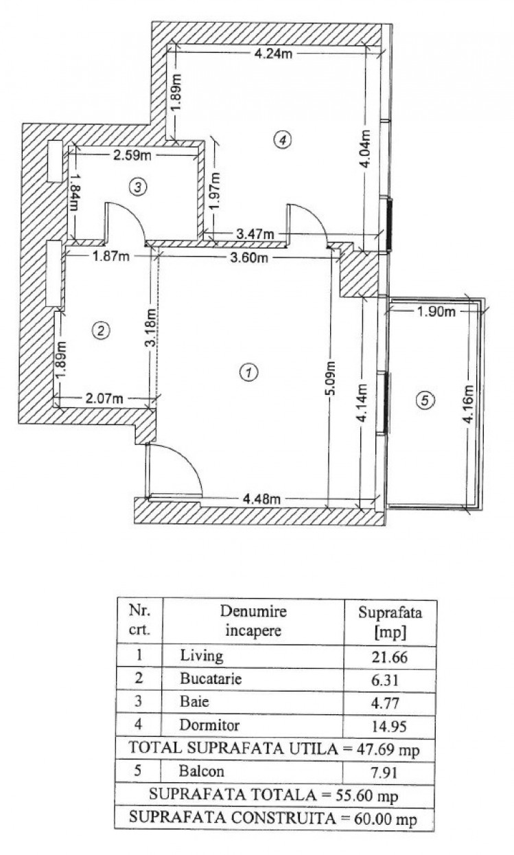 Apartment for rent 2 rooms, special view, Floreasca area, Bucharest
