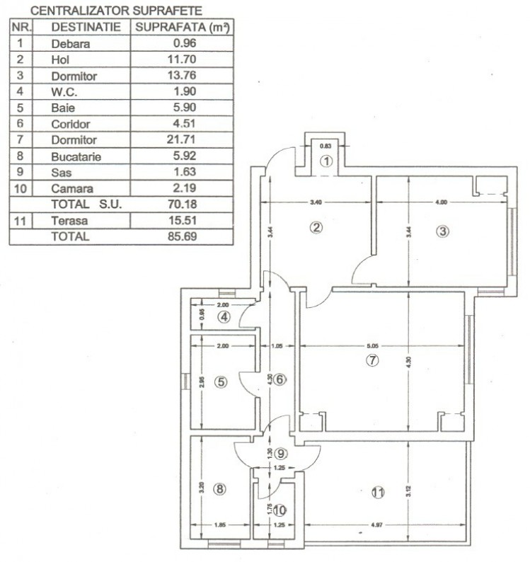 Apartament de inchiriat 2 camere zona Eminescu, Bucuresti