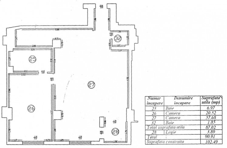 Apartament de inchiriat 2 camere zona Herastrau, Bucuresti