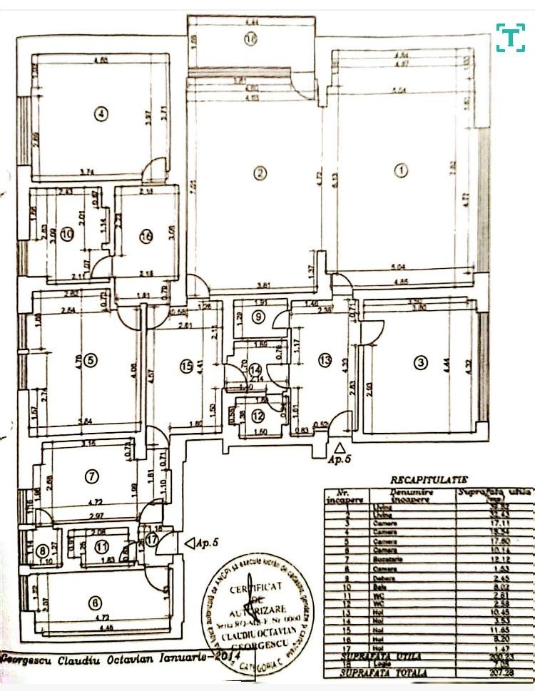 Apartment for rent 6 rooms Eminescu - Romana Square area, Bucharest