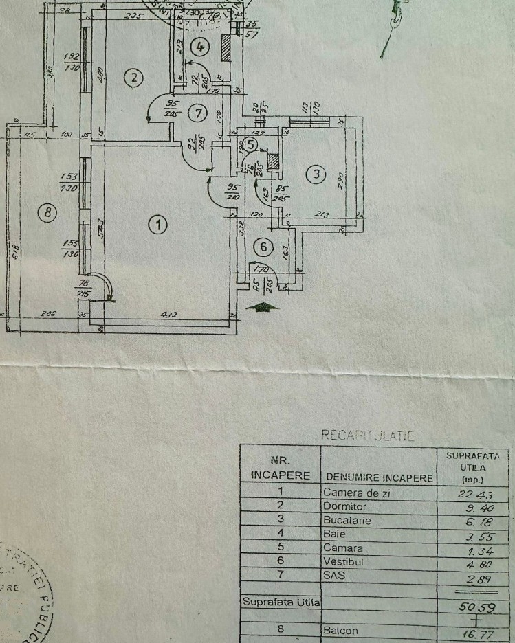 Apartament de vanzare 2 camere zona Calea Dorobanti, Bucuresti 67.36 mp