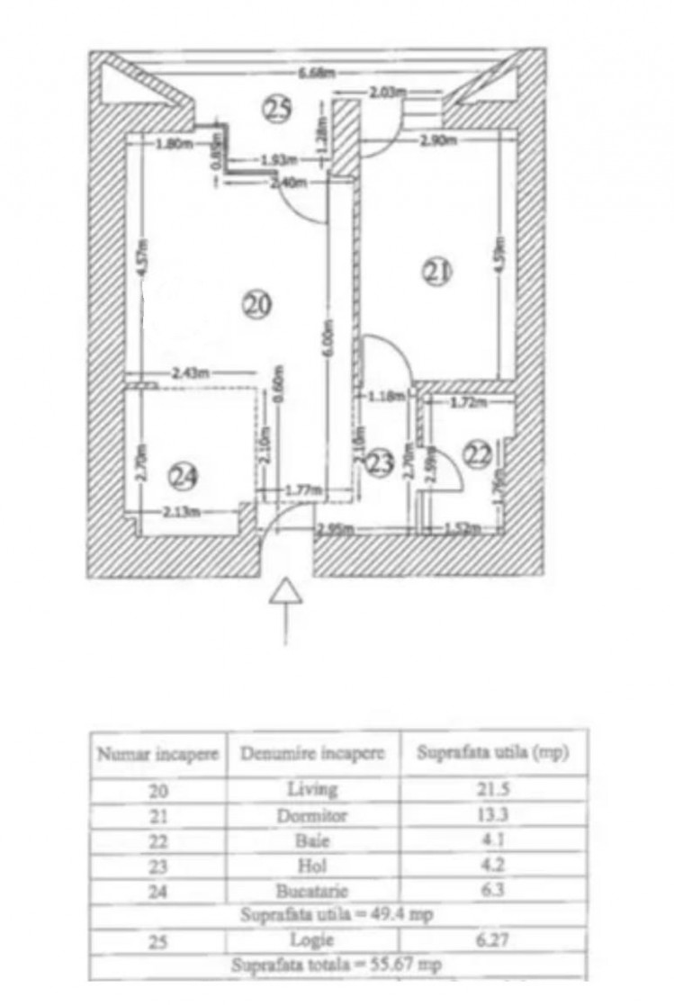 Apartament de vanzare 2 camere zona Floreasca, Bucuresti 56 mp