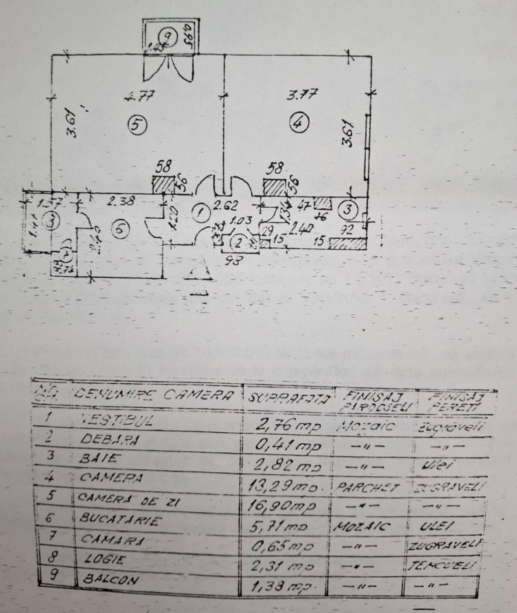 Apartment for sale 2 rooms Primaverii area, Bucharest