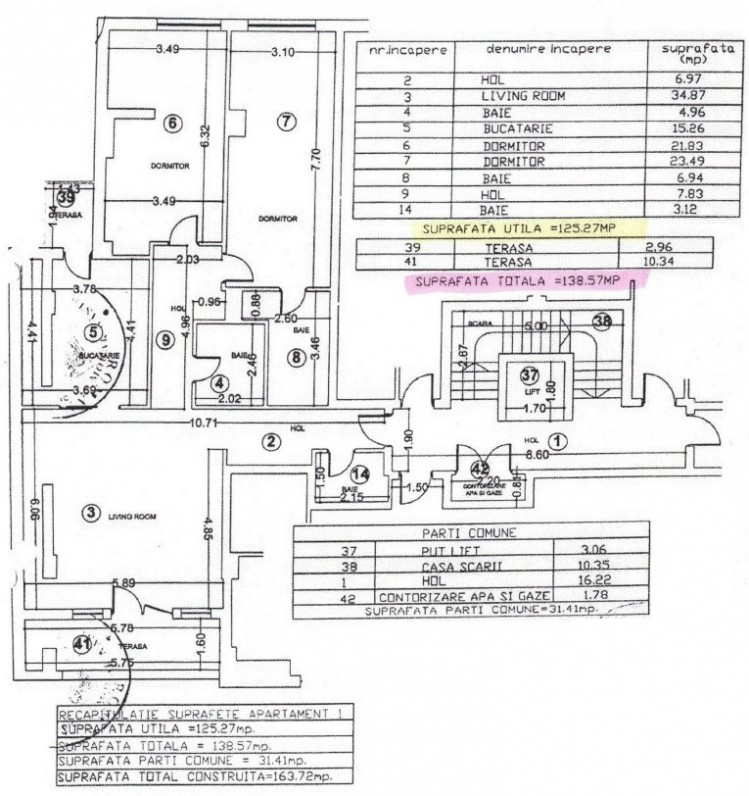 Apartment for sale 3 rooms Dorobanti Square -Beller, Bucharest 164 sqm