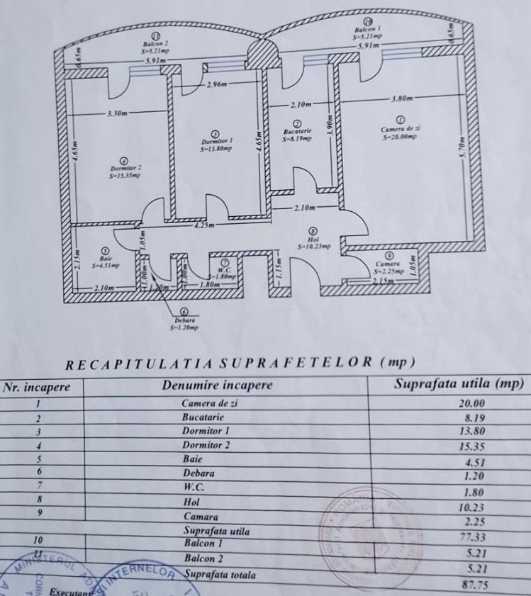 Apartament de vanzare 3 camere Piata Unirii - Tribunalul Bucuresti