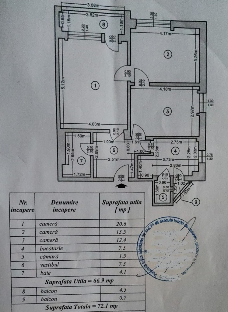 Apartament de vanzare 3 camere Ultracentral - Calea Victoriei, Bucuresti