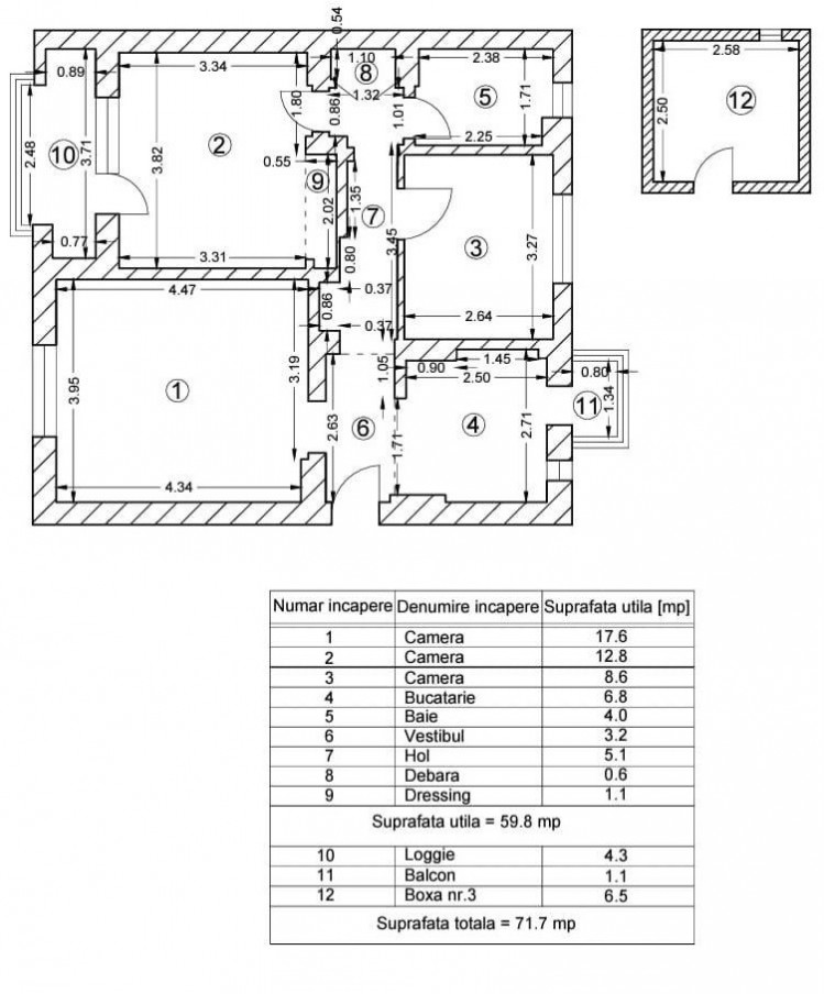 Apartment for sale 3 rooms Calea Dorobantilor, Bucharest 82 sqm