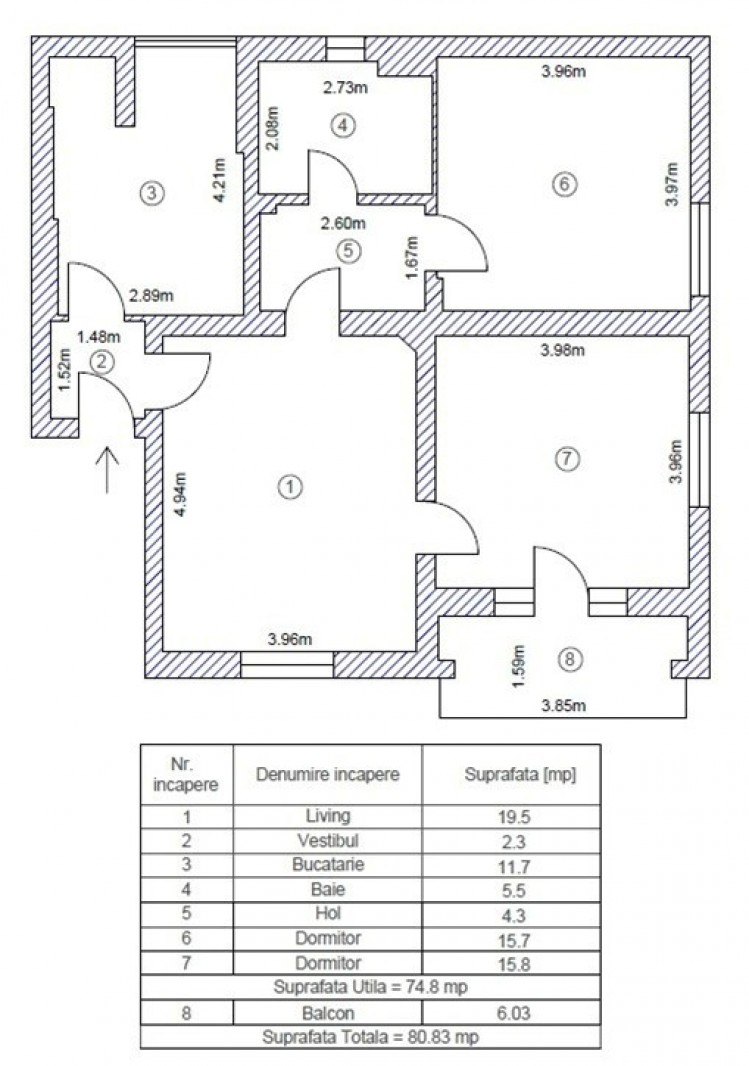 Apartament de vanzare 3 camere zona Dorobanti - Capitale, Bucuresti