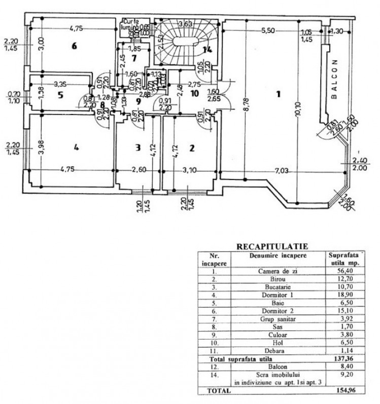 Apartament de inchiriat 4 camere zona Primaverii, Bucuresti 175 mp