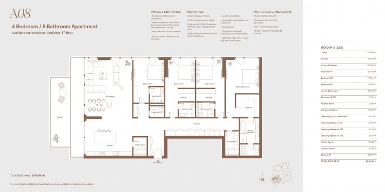 Apartment for sale 5 rooms Nordului Road - Herastrau 309.96 sqm