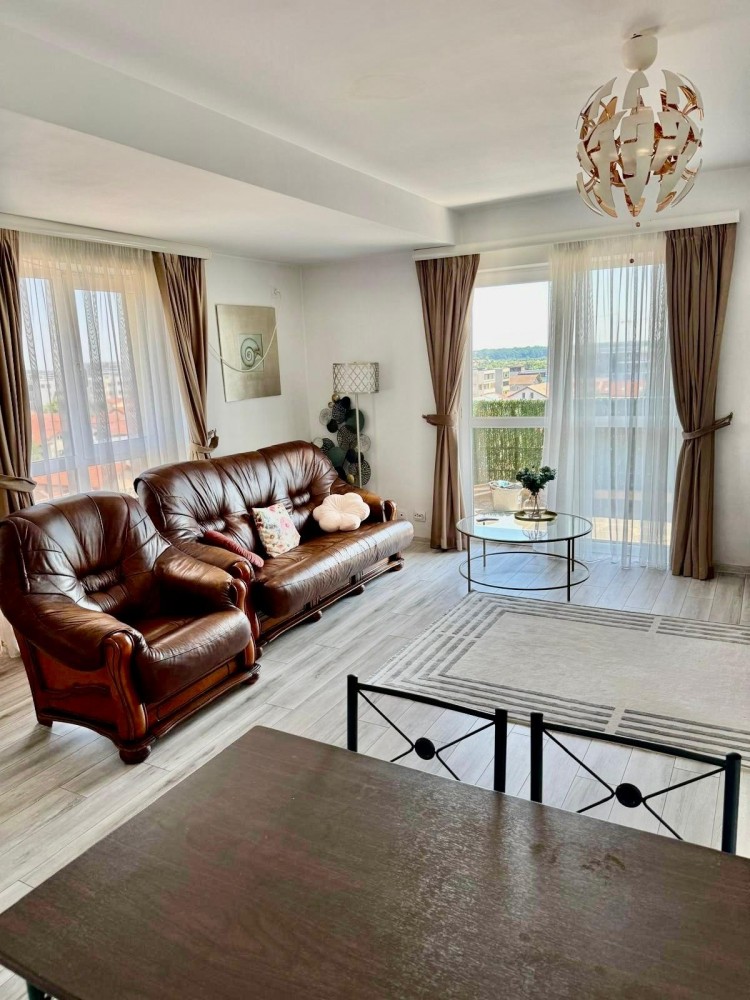 Apartament luminos de inchiriat 2 camere plus birou si 2 terase zona Pipera - OMW, Bucuresti