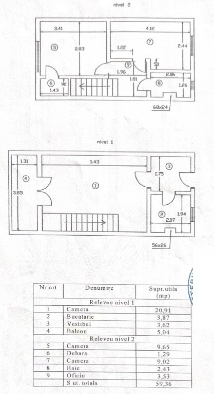 Apartament special tip duplex de inchiriat 3 camere zona Sala Palatului, Bucuresti