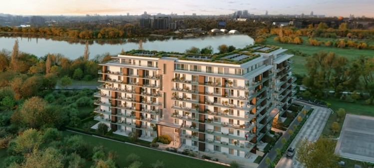 Duplex type 4 room apartment, North area - Pipera, lake view, Bucharest