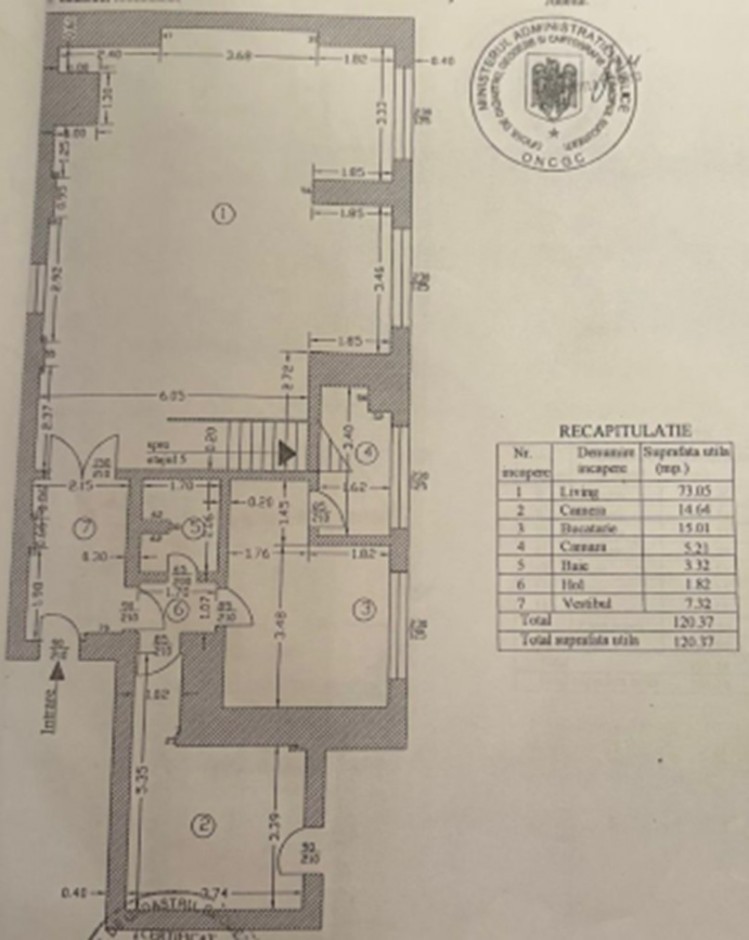 Apartament tip duplex de vanzare 6 camere zona Batistei, Bucuresti