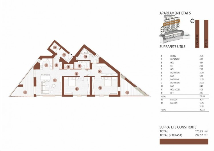 Lakeview apartments for sale in the most impressive boutique building, Floreasca area, Bucharest