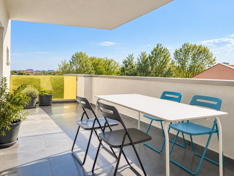 Penthouse cu 3 camere de inchiriat zona Iancu Nicolae, cu terase panoramice, Bucuresti