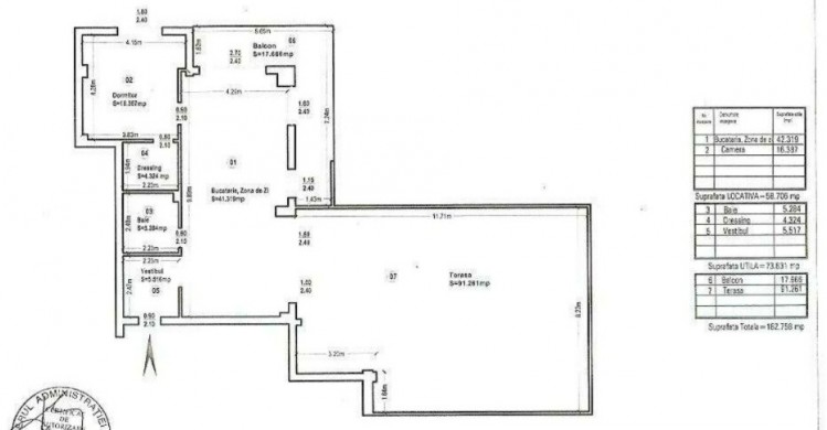 Penthouse exclusivist cu 2 camere, terasa panoramica de 109 mp zona Iancu Nicolae - Pipera