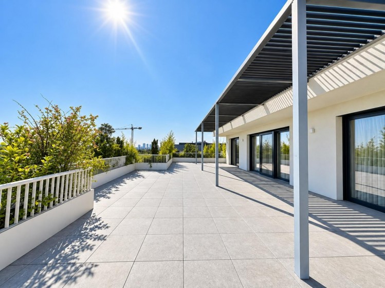 Exquisite penthouse for rent Jandarmeriei area, 213 sqm + 165 sqm terrace, 3 parking plots, Bucharest