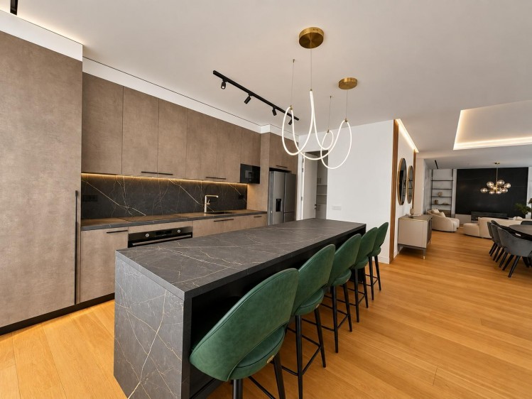 Exquisite penthouse for rent Jandarmeriei area, 213 sqm + 165 sqm terrace, 3 parking plots, Bucharest