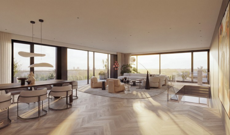 Penthouse for sale/ duplex type 4 rooms Nordului Road - Herastrau 420 sqm