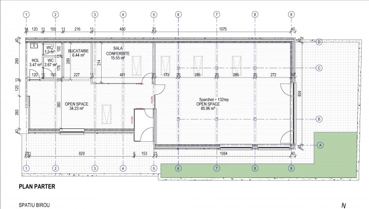 Office spaces for rent Calea Dorobanti area, Bucharest 150 sqm