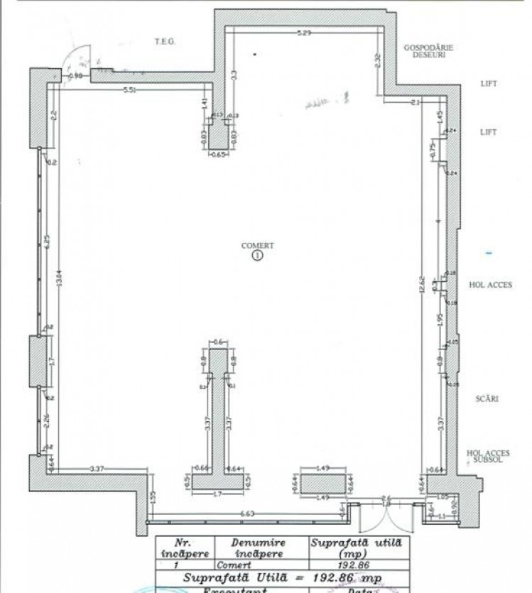 Spatiu comercial de inchiriat zona Academiei - Trafic Greu, Bucuresti 192.86 mp