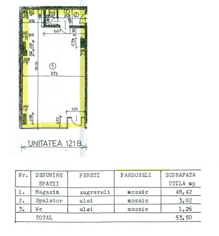 Spatiu comercial de inchiriat zona Iuliu Maniu, Bucuresti 53.5 mp