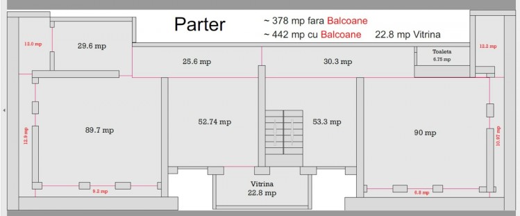 Spatiu comercial de vanzare zona Nord, Bucuresti 1.125 mp